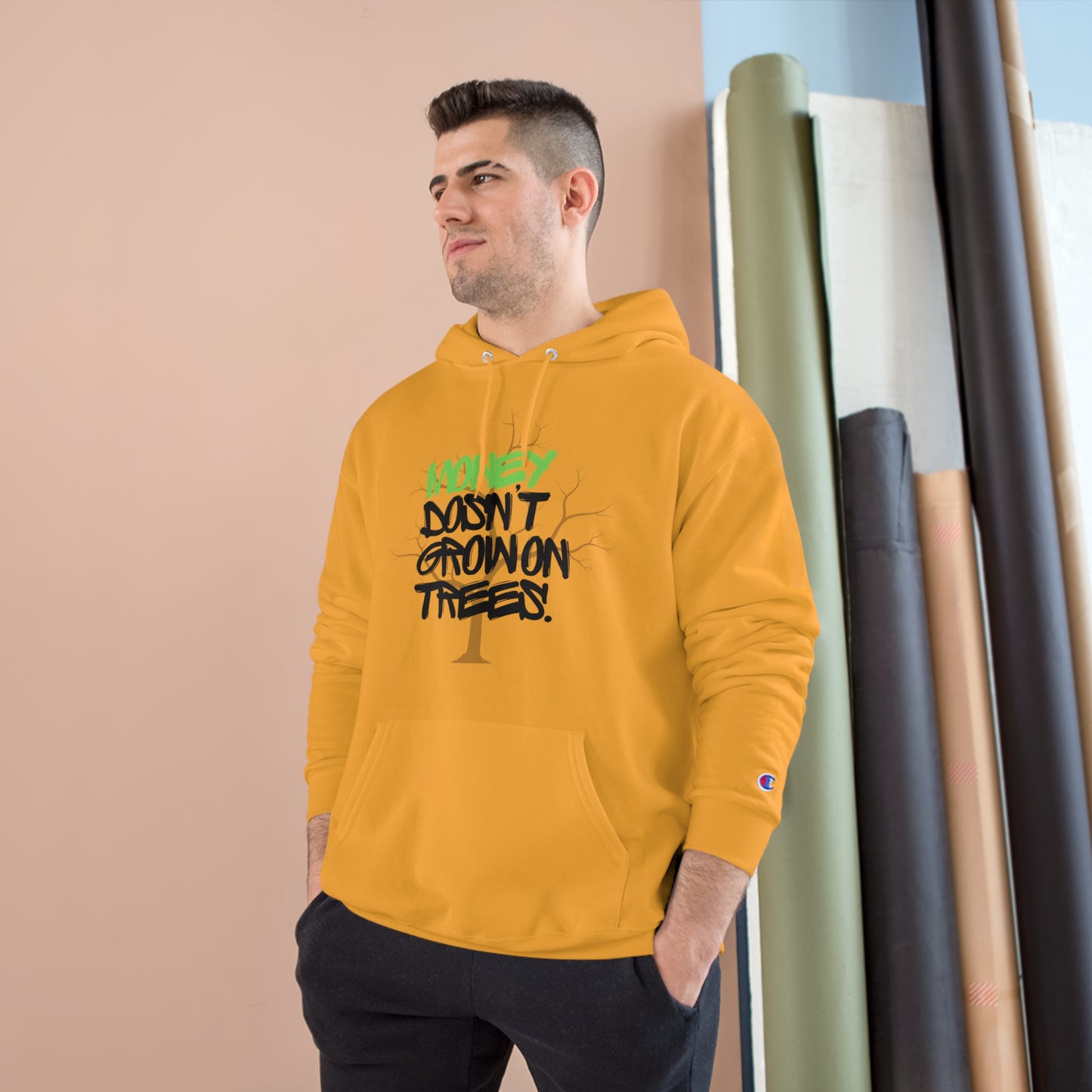 Money Dosn't Grow On Trees Champion Hoodie